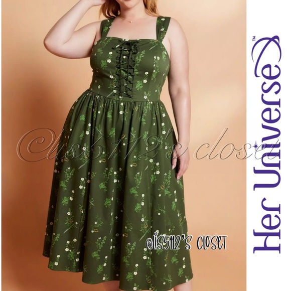 Her Universe Dresses & Skirts - Her Universe The Lord Of The Rings Icons Lace-Up Corset Dress 2X 18 20 — RARE!